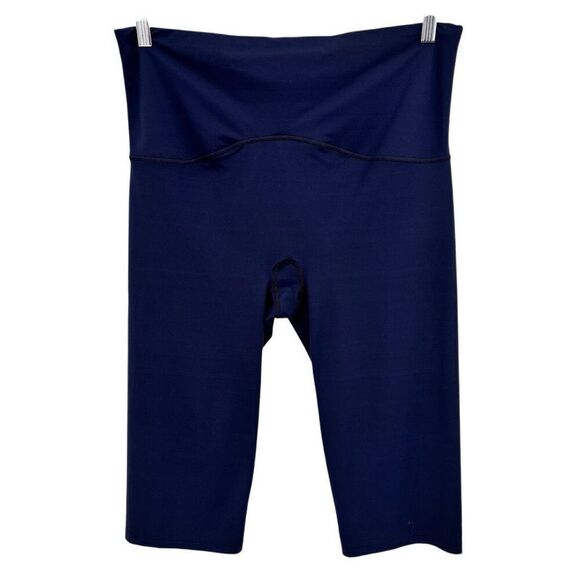 Spanx Seamless Biker Shorts Navy Blue 1X - Picture 1 of 7